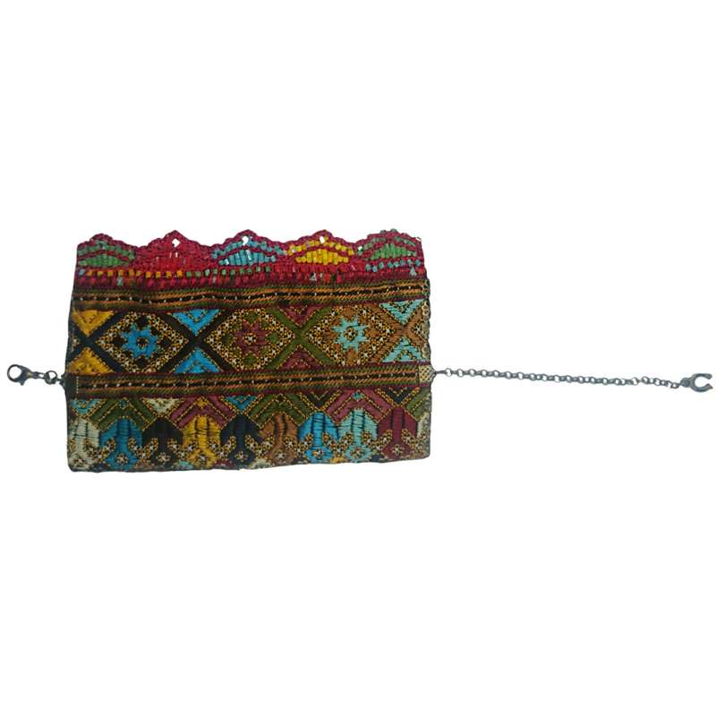 دستبند دست ساز زنانه مدل حاشیه رنگین کمان_DHR31