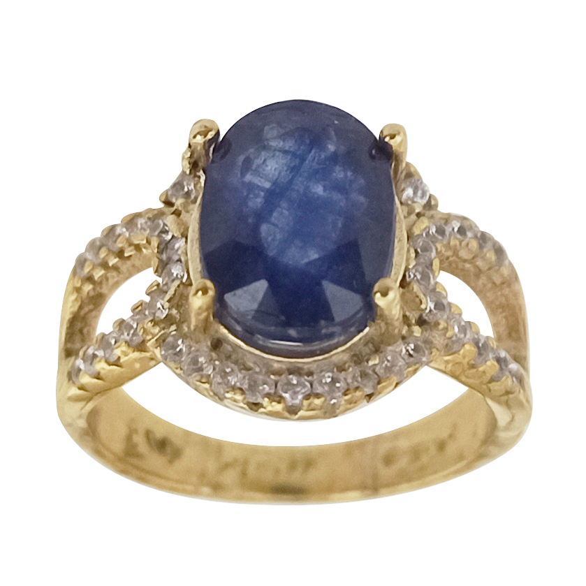 انگشتر نقره زنانه سلین کالا مدل یاقوت کبود ce-za135