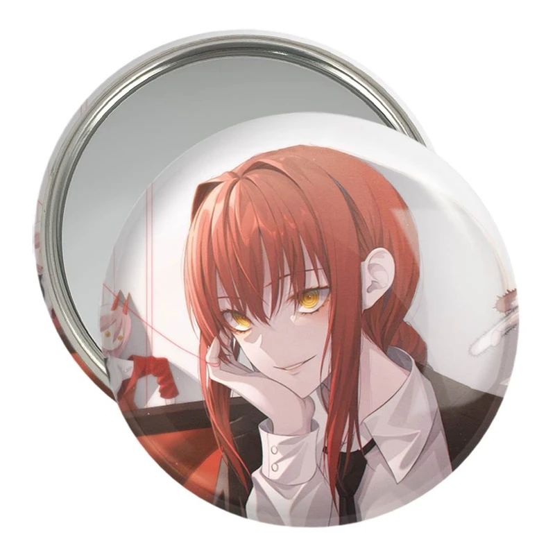 آینه جیبی خندالو مدل ماکیما انیمه مرد اره ای Chainsaw Man  کد 22353