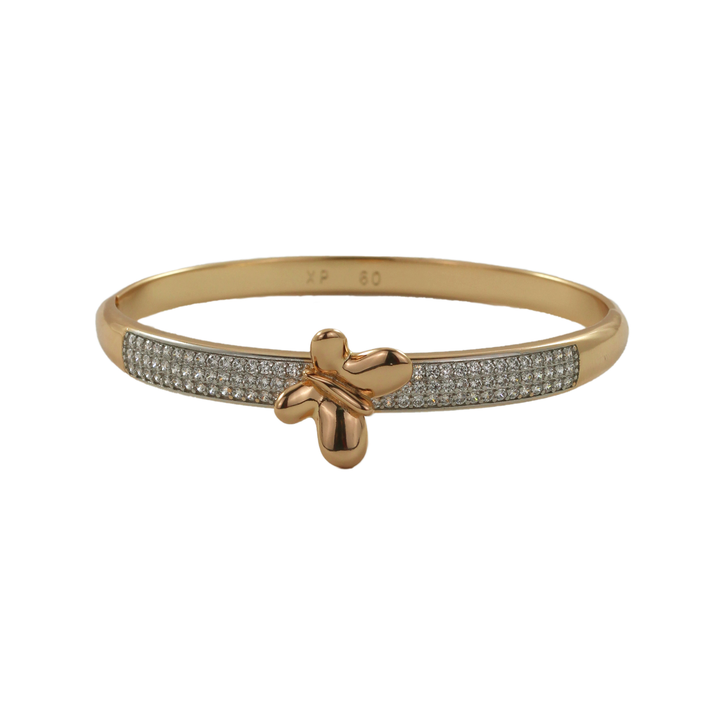 دستبند النگویی زنانه ژوپینگ مدل پروانه کد V55 دستبند النگویی زنانه ژوپینگ مدل پروانه کد V55