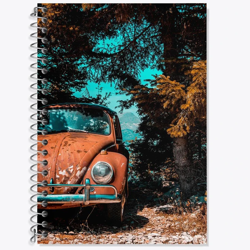 دفتر لغت 50 برگ خندالو مدل ماشین کلاسیک کد 28763