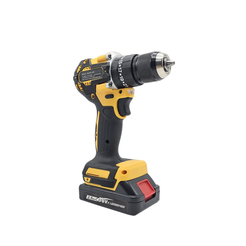 دریل پیچ گوشتی چکشی شارژی صنعتی نئوپاور مدل براشلس کد 1 مجموعه 26 عددی