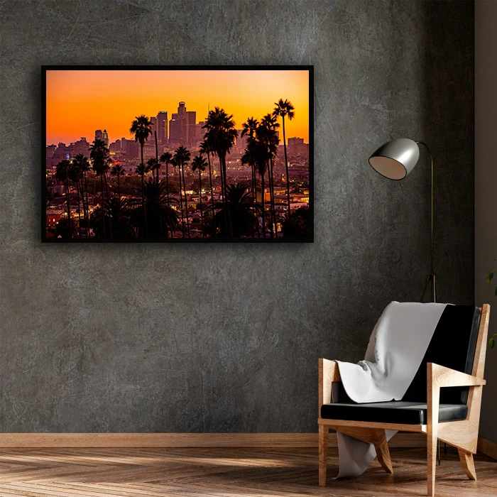 تابلو بکلیت طرح منظره غروب شهری مدل B-D1665