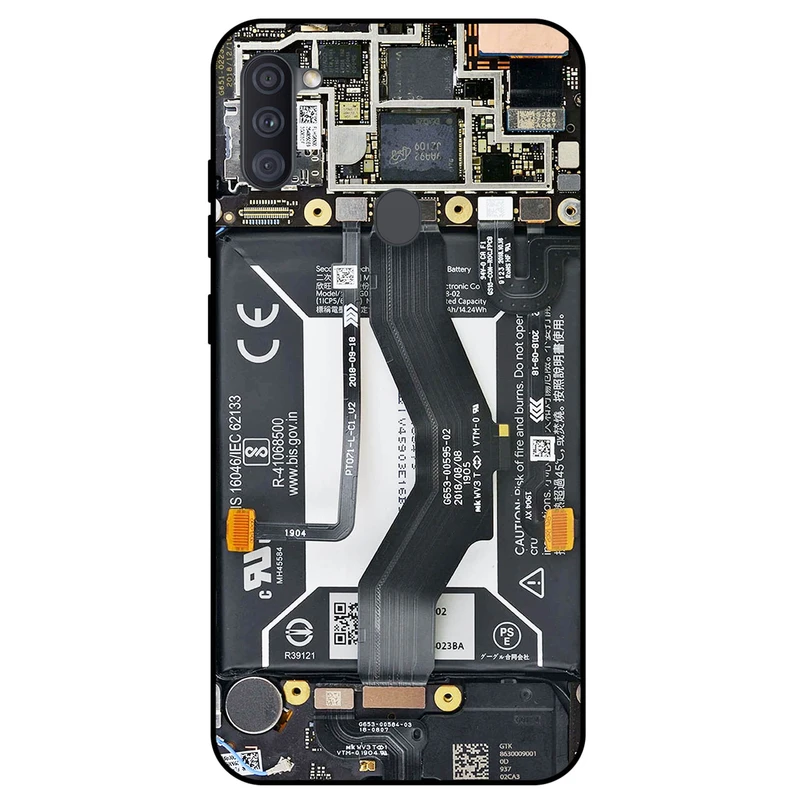 کاور مگافون طرح برد موبایل مدل 8004 مناسب برای گوشی موبایل سامسونگ Galaxy A11 / M11         