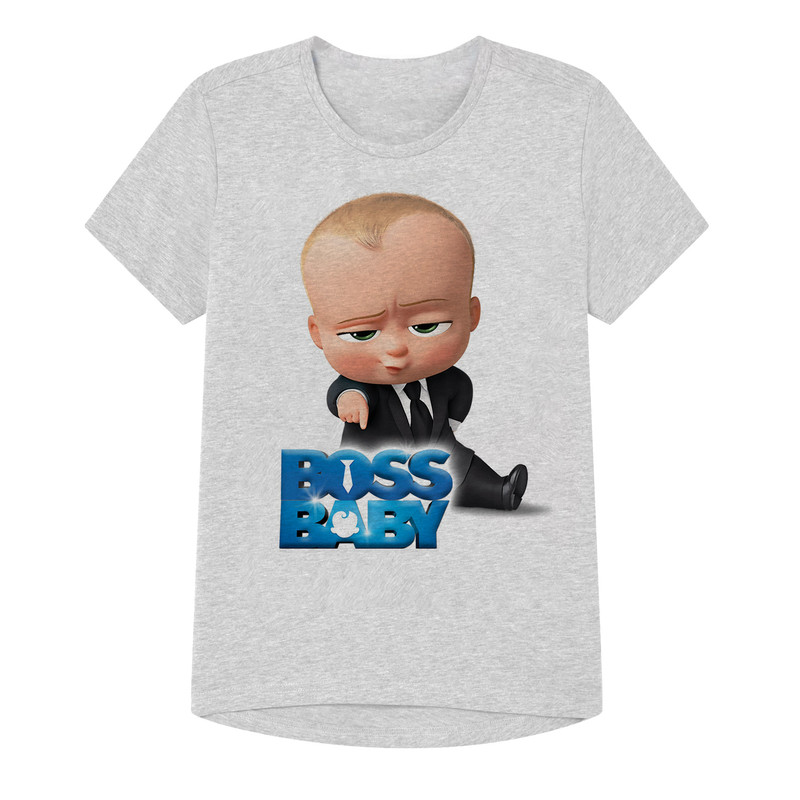 تی شرت پسرانه مدل baby کد 02 رنگ طوسی