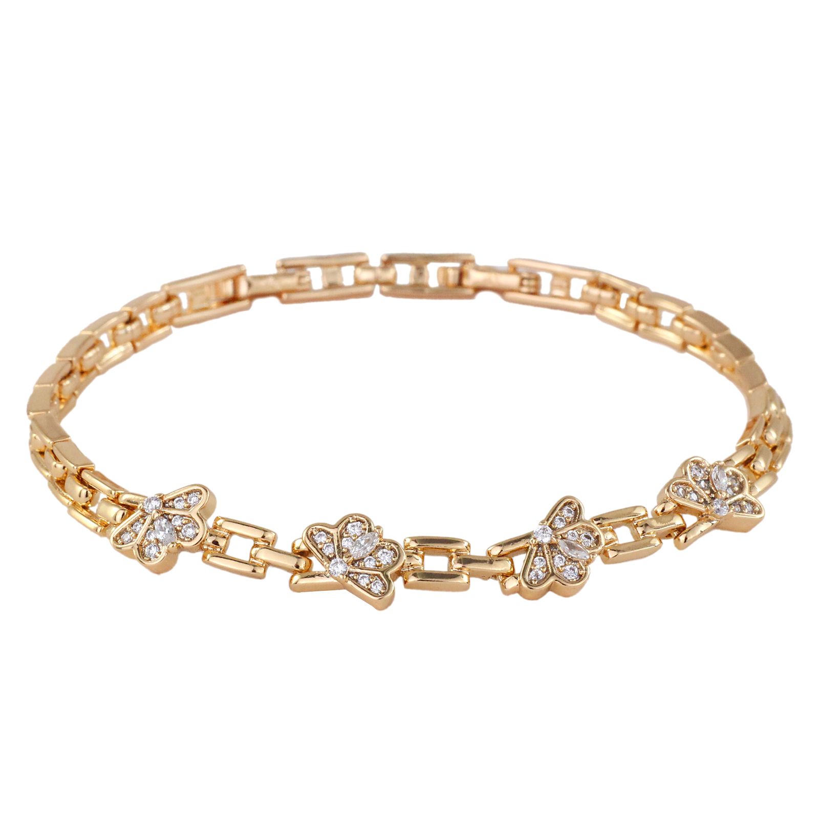 دستبند زنانه ژوپینگ مدل پروانه کد DD396 -  - 1