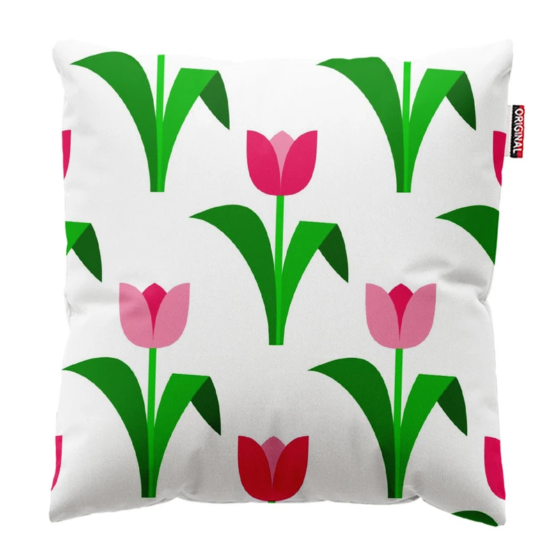 کوسن پاد آفرین طرح گل کد 3012 سایز 30*30 سانتی متر