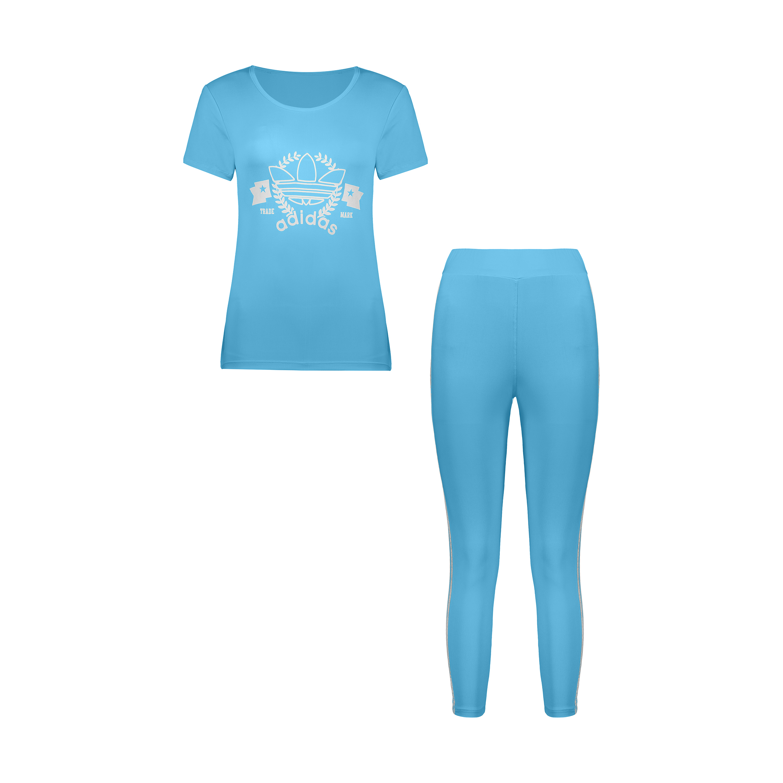 ست تی شرت و شلوار ورزشی زنانه مدل Adi-g-Blu