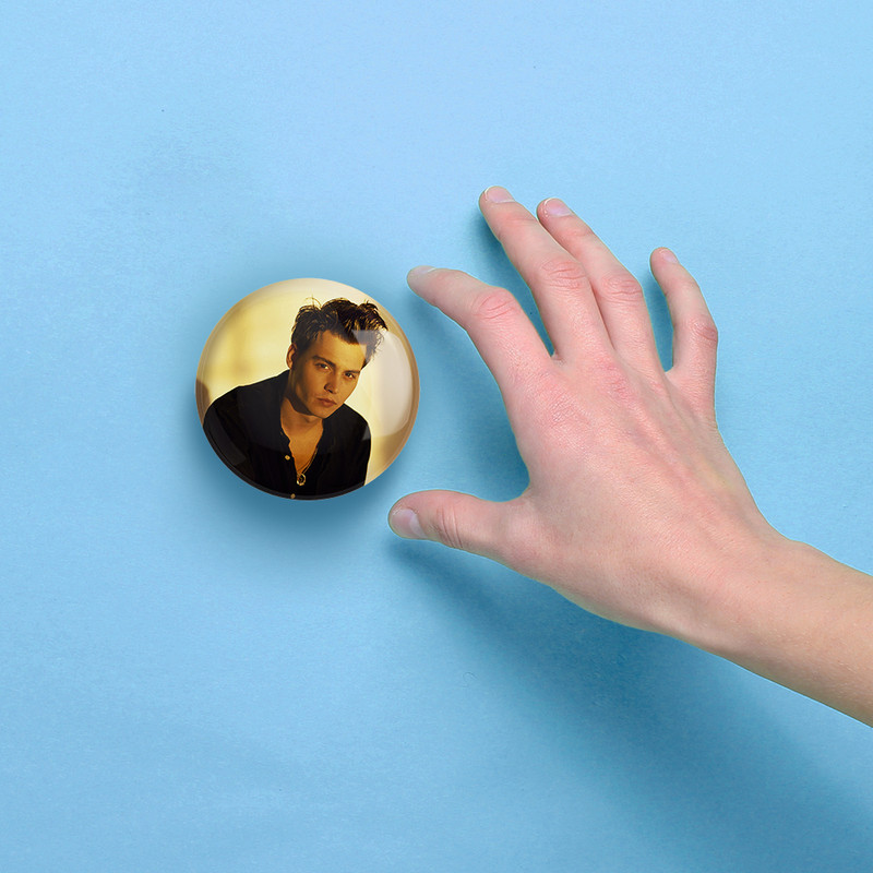 آینه جیبی خندالو مدل جانی دپ Johnny Depp  کد 3293