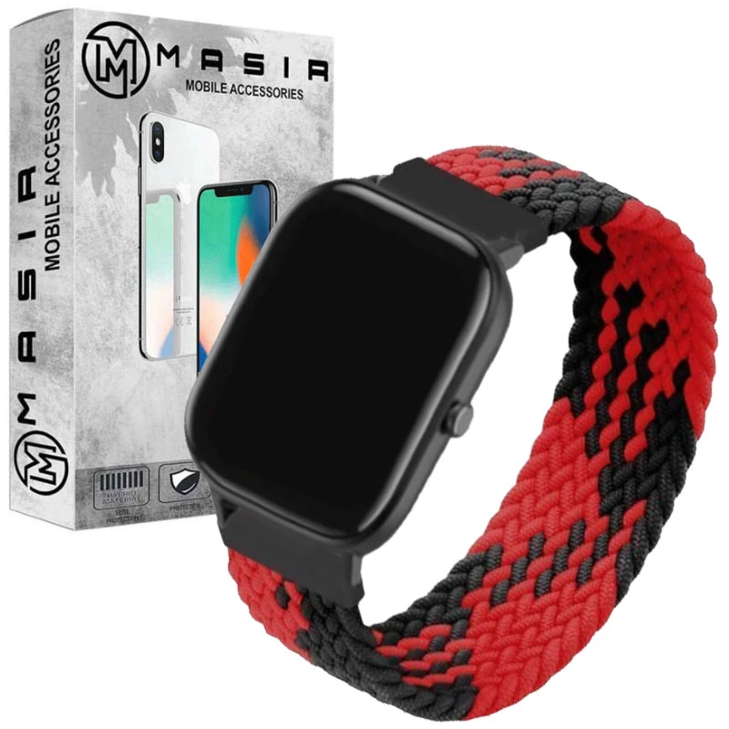 بند مسیر مدل Solo Loop Bicolor مناسب برای ساعت هوشمند کیو سی وای GTC