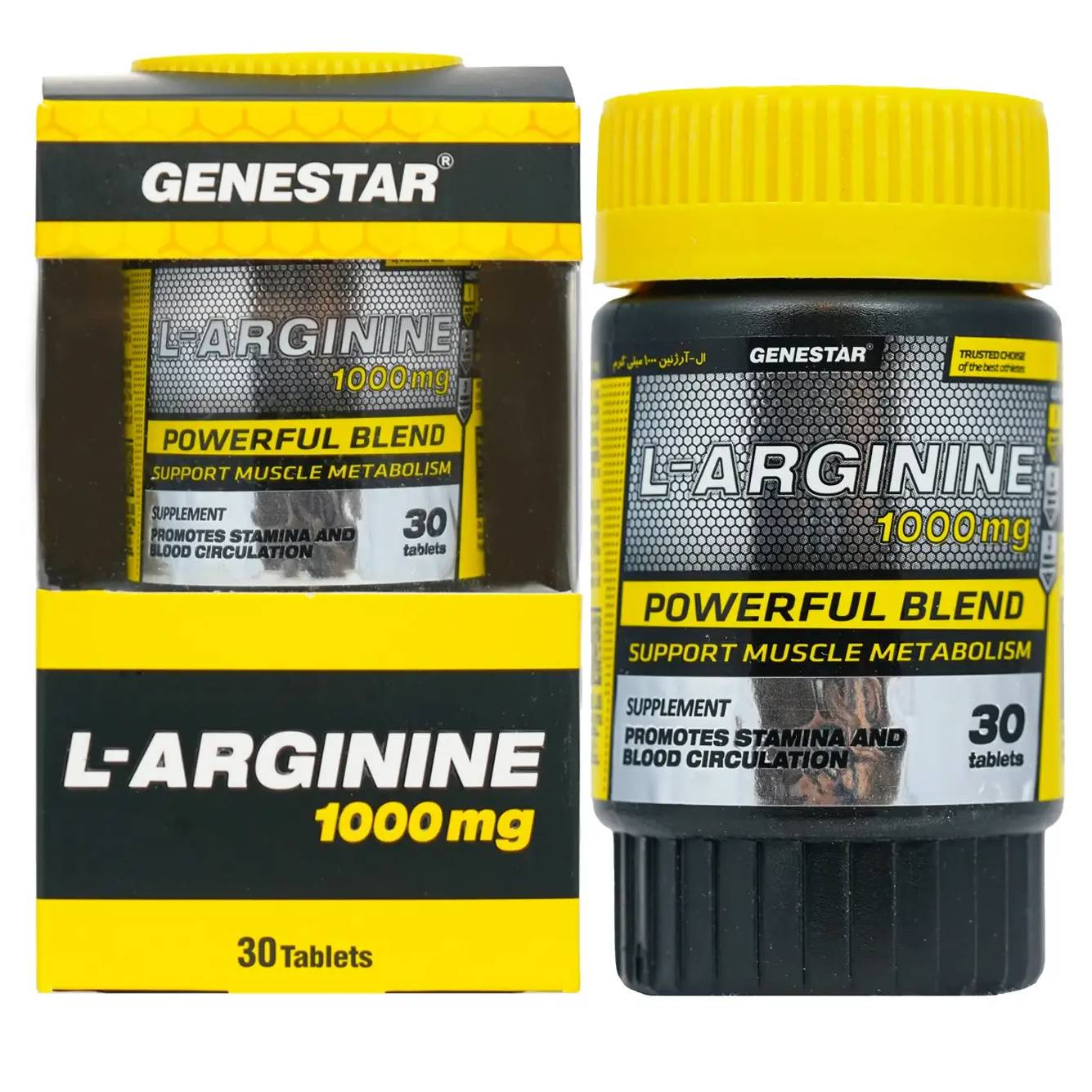 قرص ال آرژنین ژن استار - 1000 میلی گرم بسته 30 عددی