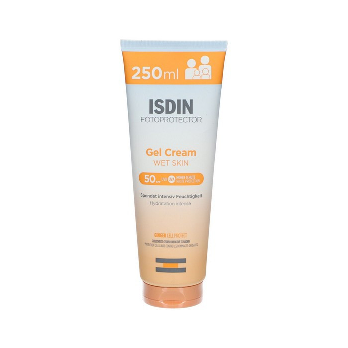 ژل ضد آفتاب بدون رنگ ایزدین SPF 50 مدل Fotoprotector ‌مناسب پوست‌های حساس حجم 250 میلی‌لیتر