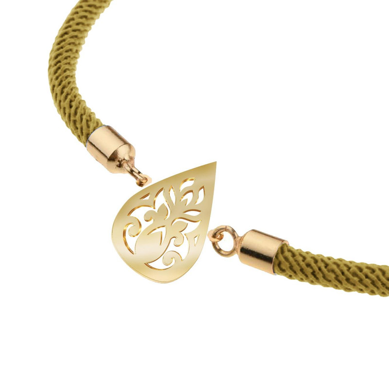 دستبند طلا 18 عیار زنانه مدوپد مدل اسلیمی کد D14-10679