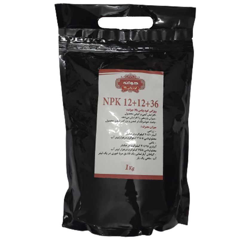 کود NPK 12+12+36 جوانه مدل M1 وزن 1 کیلوگرم