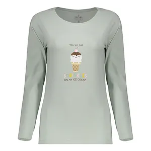 تی شرت آستین بلند زنانه ناربن مدل 15211071