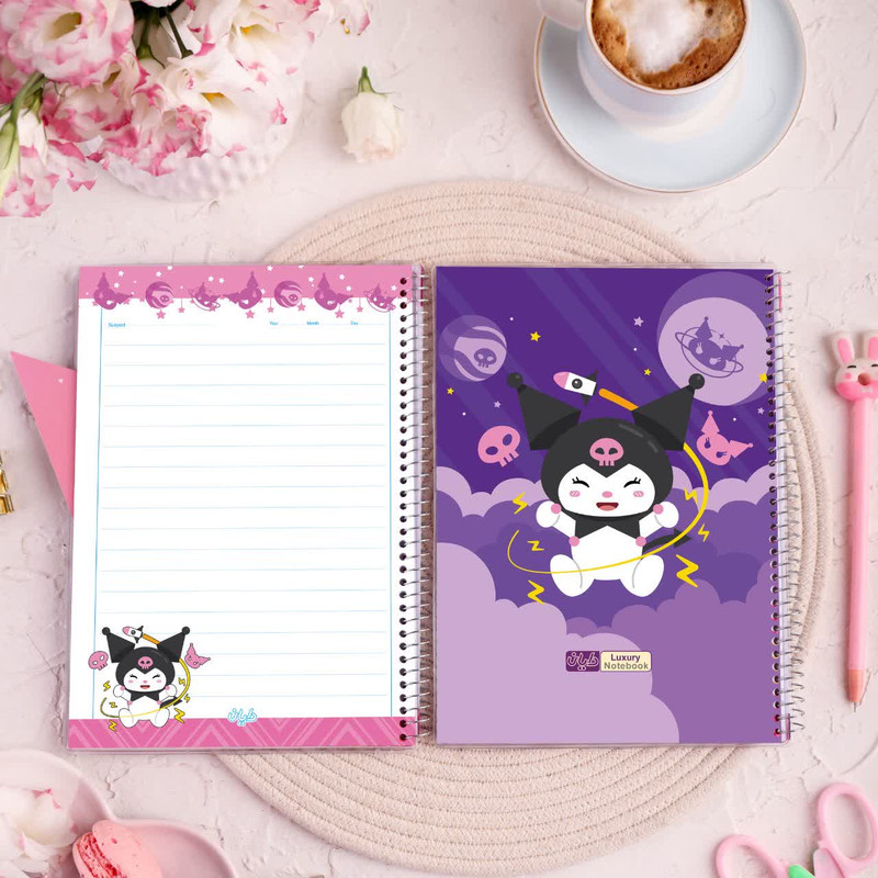 دفتر مشق ۵۰ برگی دایان مدل حاشیه دار طرح کرومی کد ۵۳۸۹ بسته ۹ عددی