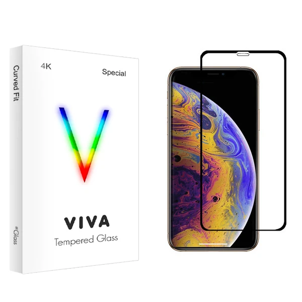 محافظ صفحه نمایش ویوا مدل 4K مناسب برای گوشی موبایل اپل iPhone X