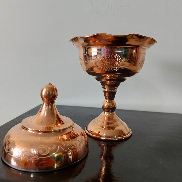 قندان مسی مدل رز  کد ZH268.3