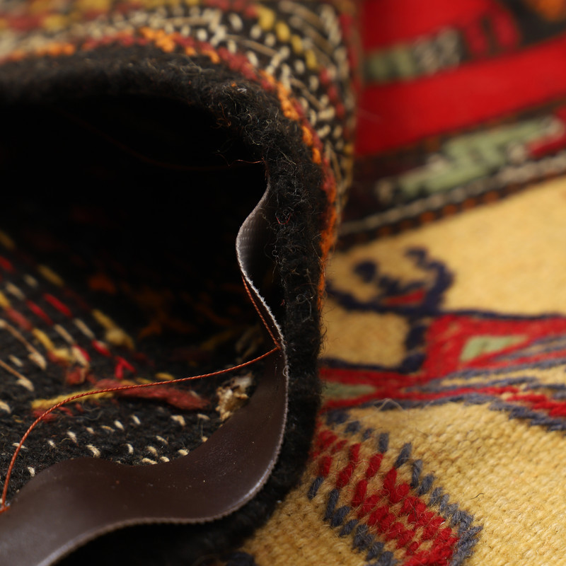 گلیم دستبافت دو متری مدل سفره کردی کد 4020453