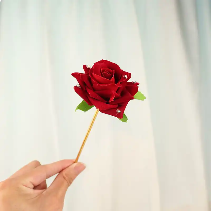 گیره مو زنانه مدل کانزاشی طرح گل