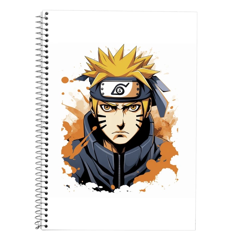 دفتر زبان 50 برگ مدوپد مدل سه خط طرح Naroto کد DF11209