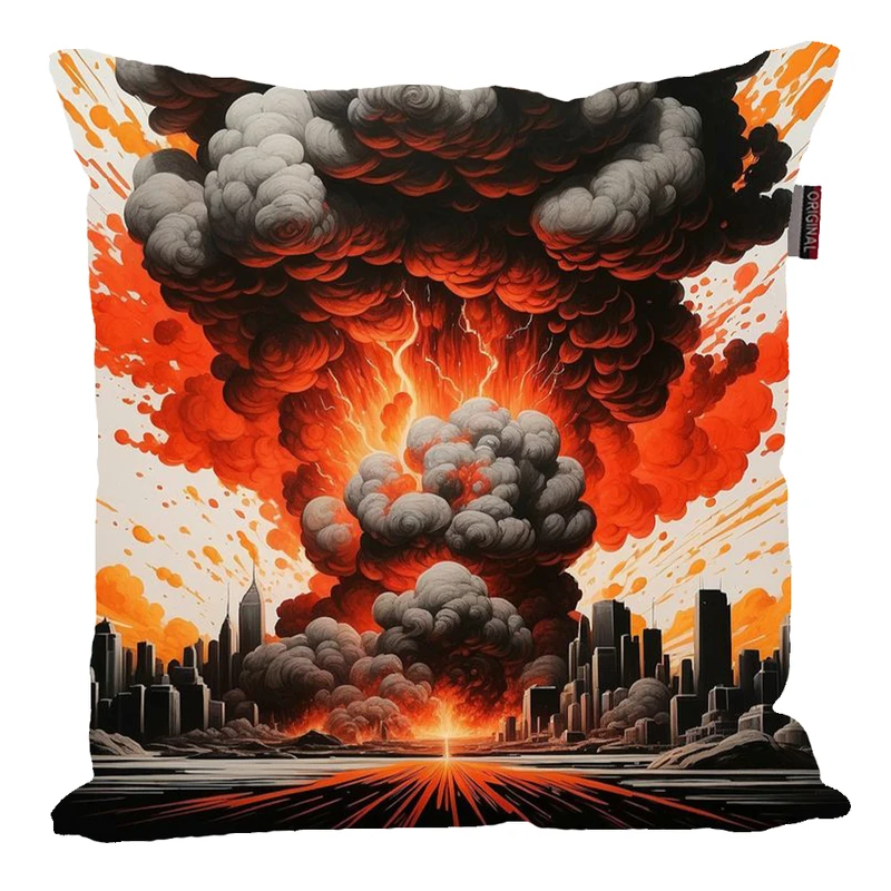 کوسن مدل منظره اتشفشانی زیبا کد 2092