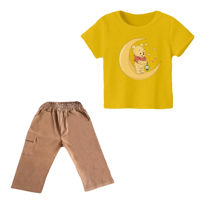 ست تی شرت و شلوارک پسرانه مدل پو کد ۷۱