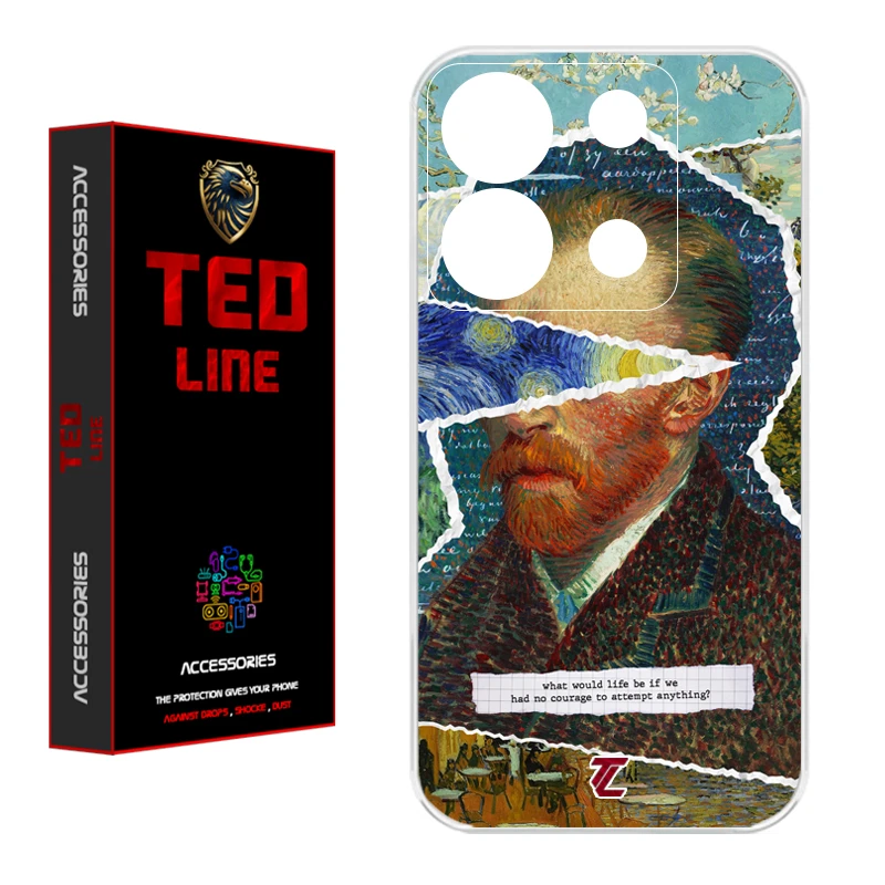 کاور تد لاین طرح ونگوگ کد 1115 مناسب برای گوشی موبایل شیائومی Redmi Note 13 Pro 5G / Poco X6 