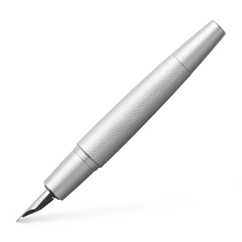 خودنویس فابر کاستل مدل e-motion Fountain Pen, Pure Silver - Medium خودنویس فابر کاستل مدل e-motion Fountain Pen, Pure Silver - Medium