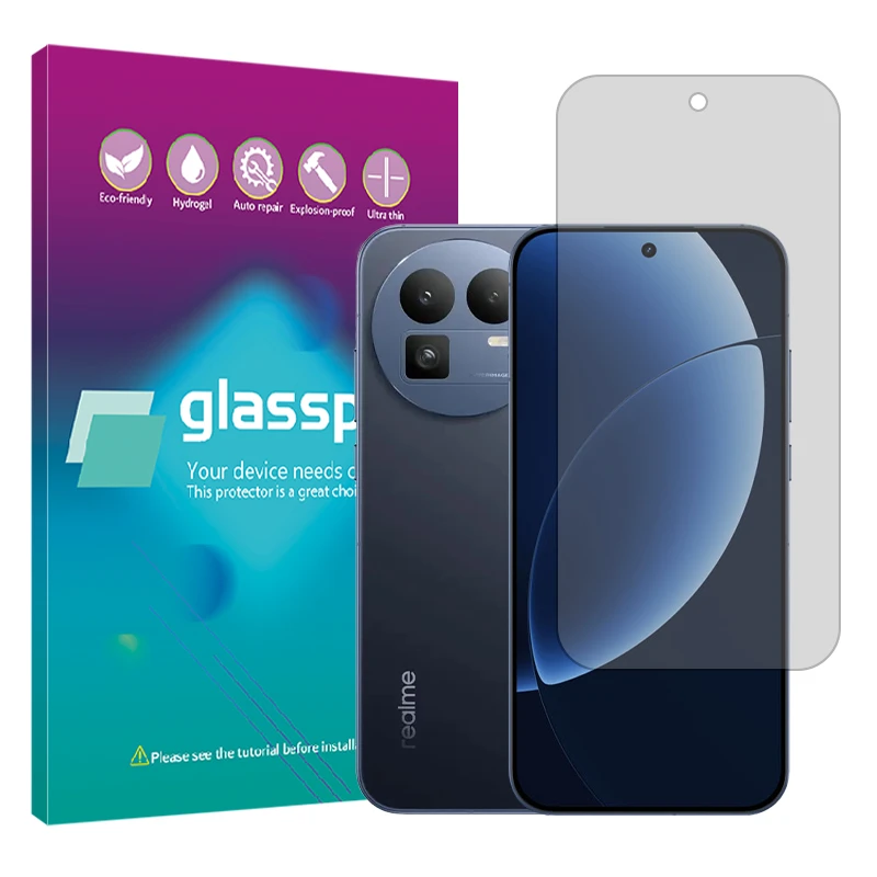 محافظ صفحه نمایش شفاف گلس پرو مدل هیدروژلی مناسب برای گوشی موبایل ریلمی GT 8 Pro