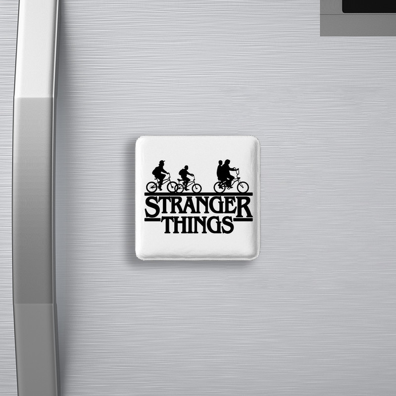 مگنت خندالو طرح سریال استرنجر تینگز Stranger Things  مدل مربعی کد 19345