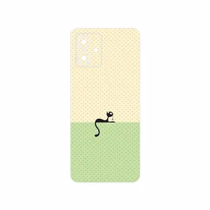 MAHOOT Minimal Internet Cat Icon Cover Sticker for Motorola Moto G14