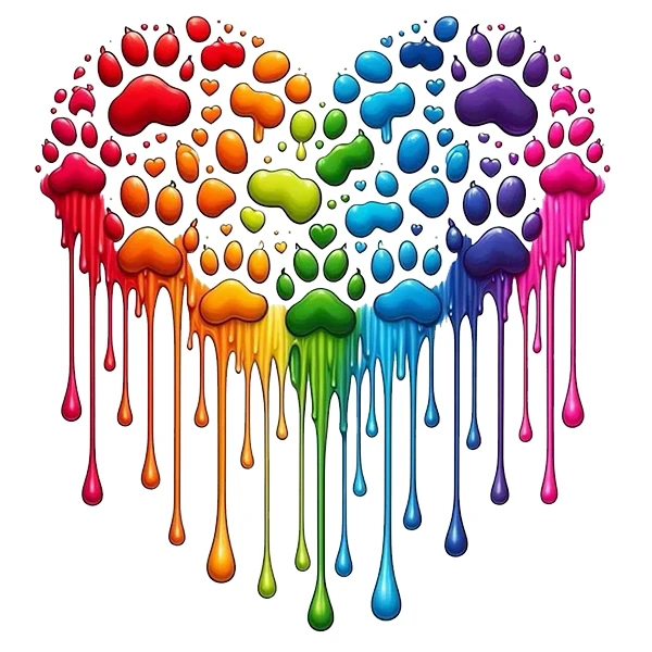 استیکر پارچه و لباس پاد آفرین طرح قلب کد 1849