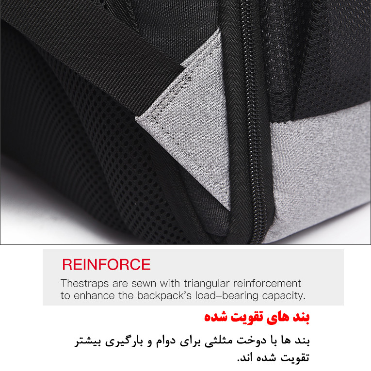 کوله پشتی لپ تاپ کد 085 مناسب برای لپ تاپ 15.6 اینچی