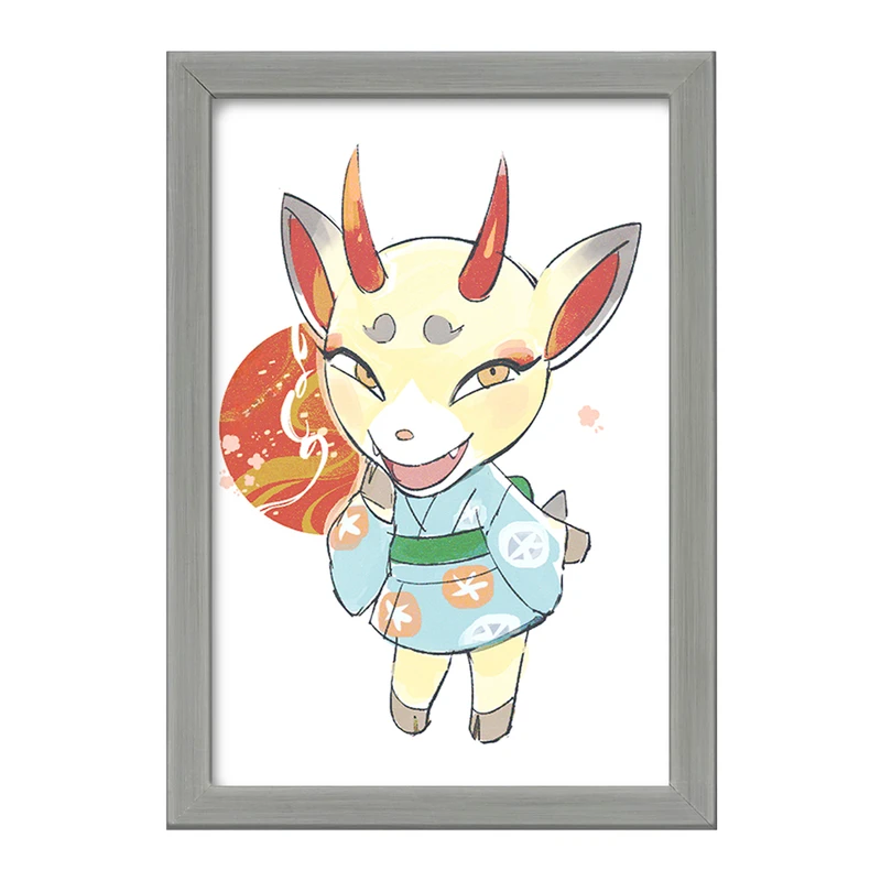 تابلو خندالو طرح بازی انیمال کراسینگ (Animal Crossing) کد 32647