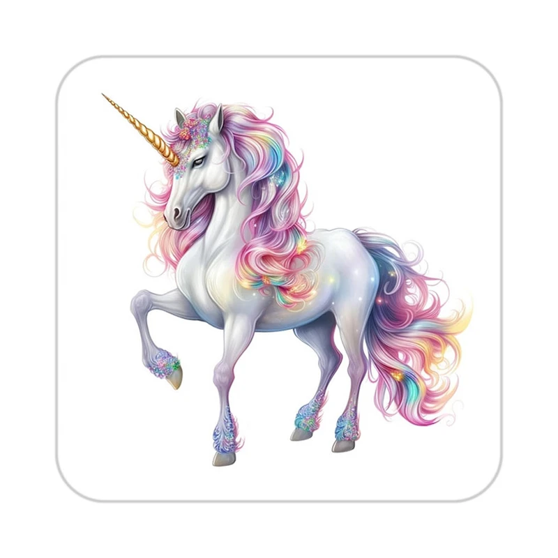 زیر لیوانی کاکتی طرح اسب تک شاخ و یونیکورن مدل mp33035