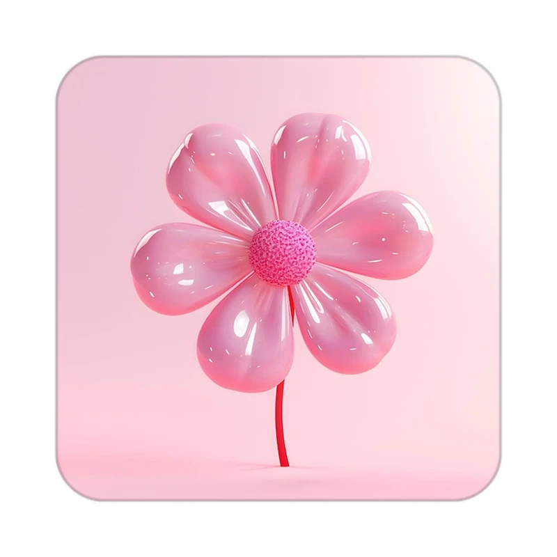 زیر لیوانی کاکتی طرح گل مدل mp19432