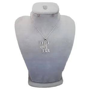 گردنبند نقره زنانه ترمه 1 طرح مبینا کد mas 00750