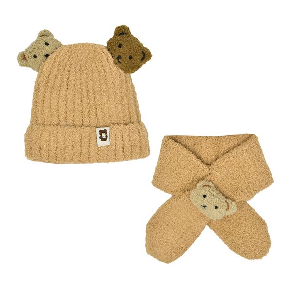 ست کلاه و شال گردن بچگانه مدل پانی کد 3888