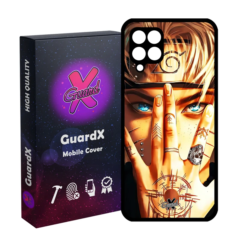 کاور گارد ایکس طرح Naruto Anime مدل Glass10452 مناسب برای گوشی موبایل سامسونگ Galaxy A12/M12/F12
