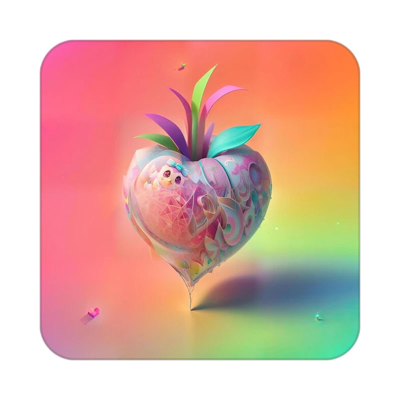 زیر لیوانی کاکتی مدل عاشقانه کد mp11346