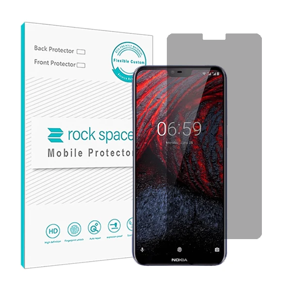 محافظ صفحه نمایش پرایوسی راک اسپیس مدل HyPRV مناسب برای گوشی موبایل نوکیا 6.1+