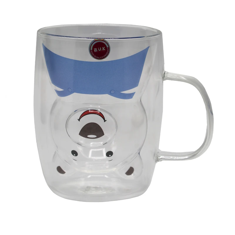 لیوان بی.وی.کی مدل دو جداره طرح خرس کد 316002