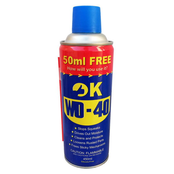 اسپری روان کننده اوکی مدل زنگ بر کد WD-40 حجم 450 میلی لیتر بسته 5 عددی
