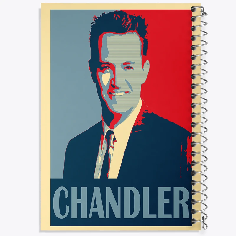 دفتر مشق 50 برگ خندالو طرح چندلر فرندز (Friends) کد F6473