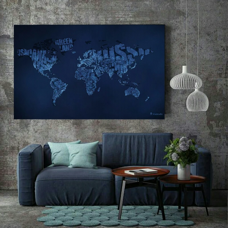  پوستر طرح نقشه آنتیک جهان مدل PO1242