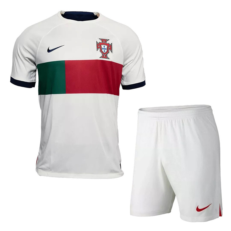 ست تی شرت آستین کوتاه و شلوارک ورزشی مردانه مدل پرتغال کد Away WC2022