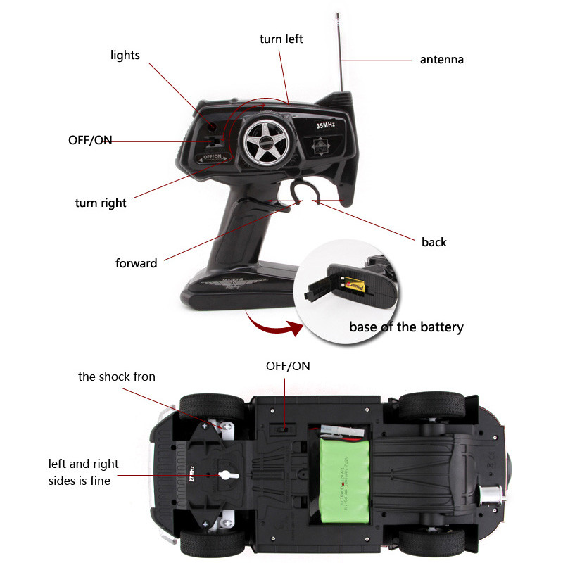 ماشین بازی کنترلی مدل جیپ FJ CRUISER 1:12 کد 928