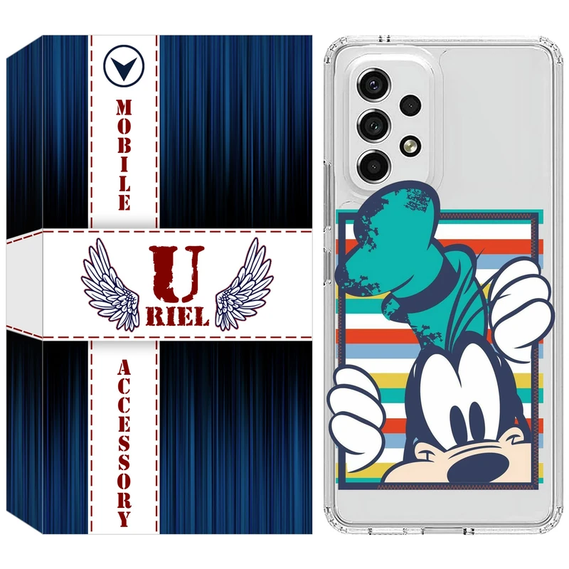 کاور یوریل مدل Clear کد 2 طرح سگ مناسب برای گوشی موبایل سامسونگ Galaxy A23 4G