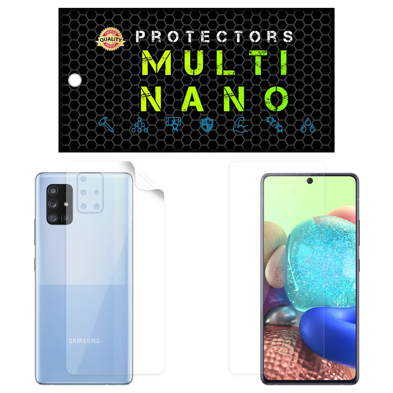  محافظ صفحه نمایش مولتی نانو مدل X-SFT مناسب برای گوشی موبایل سامسونگ Galaxy A71 5G به همراه محافظ پشت